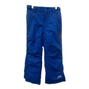 NWT Eddie Bauer Kids Snow Pants 7 / 8 Zippered Legs Reflective Logo